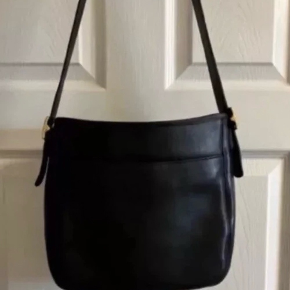 💚Coach Handbag 6003
Black Leather Bag MADE USA🩷